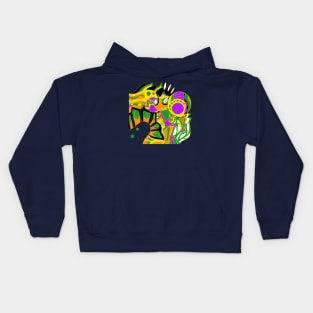 huichol alien ecopop Kids Hoodie